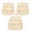 Multi-Compartment Food Tray Kitchen Storage Organizer 3Pcs Plastic Tray 1