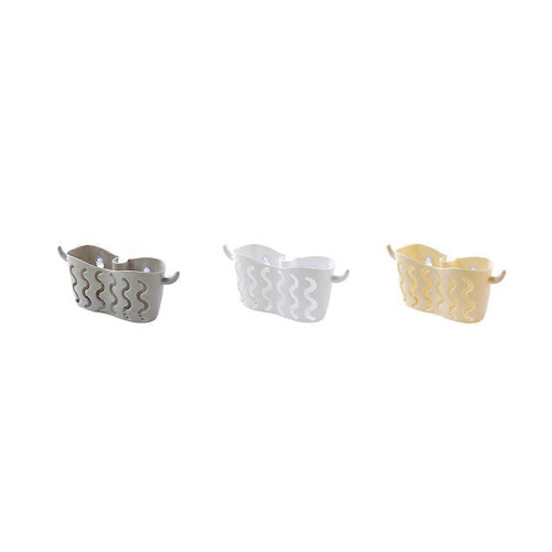 Suction Cup Kitchen Storage Basket Plastic Hanging Organizer for Storage