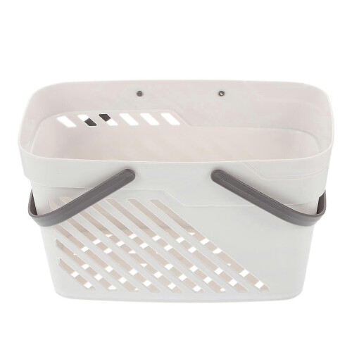 Bathroom Storage Basket Rectangular Plastic Basket for Storage 1Pcs with Handle