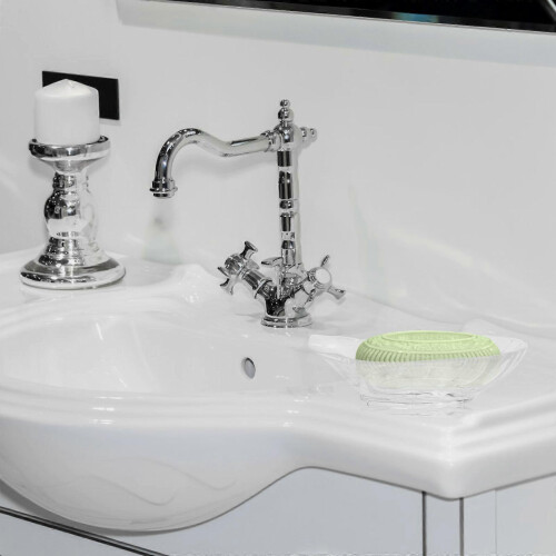 Soap Holder Bathroom Plastic for Storage 2Pcs Transparent Soap Dish 2