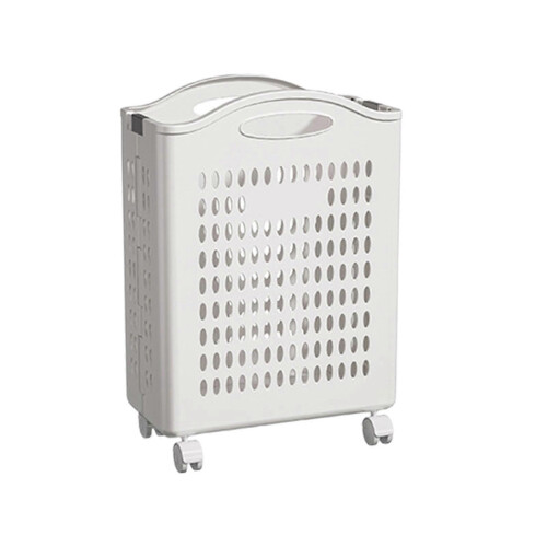 Wheeled Storage Baskets for Laundry Plastic Clothes Storage Organizer 1