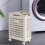 Wheeled Storage Baskets for Laundry Plastic Clothes Storage Organizer 5