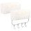Bathroom Storage Rack Shower Organizer Rack for Storage 8Pcs White Plastic PP 1