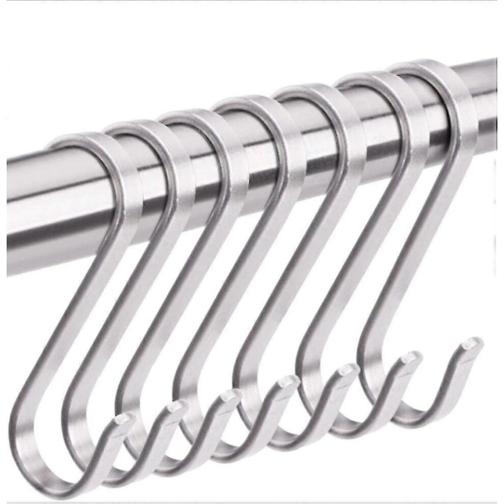 S-Hook 10 S-Shaped Stainless Steel Hooks, Hanging Tool Hooks 4534807145115