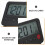 Black Compact Travel Clock Plastic Digital Flip Down Alarm 4