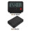 Black Compact Travel Clock Plastic Digital Flip Down Alarm 5