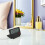 Black Compact Travel Clock Plastic Digital Flip Down Alarm 8