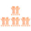 24Pairs Realistic Plastic Miniature Hands for Doll Making and Repairs 4