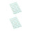 2Pcs Self-Adhesive Coffee Music Stickers Gold Embossed for Instruments 6