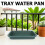 Rectangular Green Plastic Planter Tray for Indoor and Outdoor Use 5