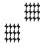 24Pcs Black Trampoline Pole Spacers Stable ABS Replacement Parts Set 4