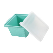 Silicone Freezer Tray for Soup Ice Cubes Freezing Tray- Blue