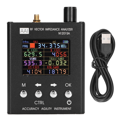 RF-Vektor-Impedanzanalysator Schwarz 2,4 Zoll 2000 mAh 1