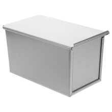 Moule à pain rectangulaire avec couvercle, en aluminium antiadhésif, 21 x 12