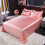 Ensemble de draps en satin de soie glacée, format queen, rose corail 4