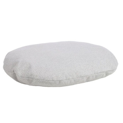 Cuscino ovale sfoderabile per cane 56 x 70 cm grigio chiaro 1