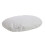 Cuscino ovale sfoderabile per cane 50 x 60 cm grigio chiaro 2