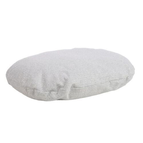 Cuscino ovale sfoderabile per cane 50 x 60 cm grigio chiaro 1
