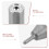 1Ensemble Base Ressort Briquet Métal Argent Réparation Précise Lighter 5
