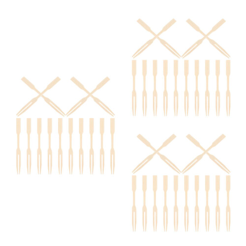 600Pièces En Bambou Beige Accessoires Gourmet 1