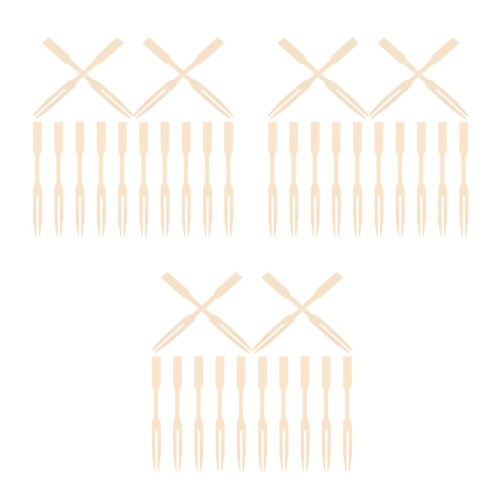 600Pièces En Bambou Beige Accessoires Gourmet 2