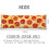 Capa para almofada de corpo em formato de pizza, 50x137cm (20x54 polegadas), com zíper. 2
