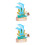 2Pièces Figurines En Résine Bouteilles Sable Décor Océan 4