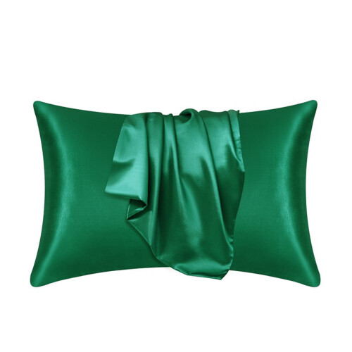Conjunto de 2 fronhas de cetim – 50x75 cm, verde 1