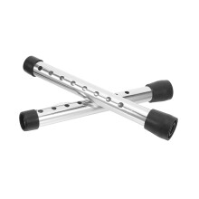 1Paar Hoge Kwaliteit Rvs Wandelaar Poot En Geluidsarme Wielaccessoires