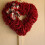 Rød hjerteformet valentinkransdekorasjon 5