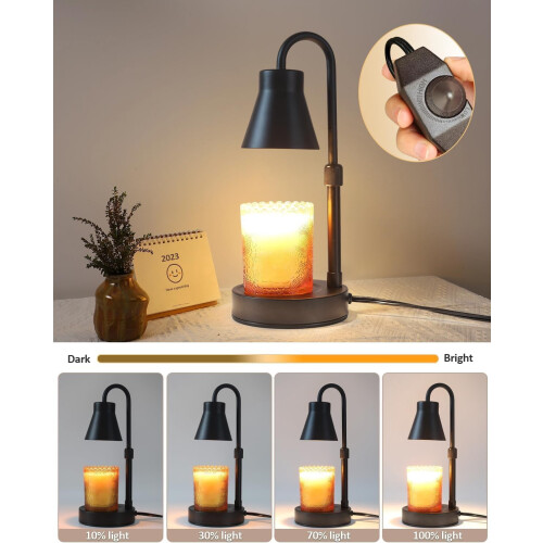 Lot de 2 lampes chauffe-bougie réglables 2