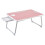 Living And Home Foldable Laptop Bed Table with Drawer, Pink 3