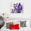 Lerretsbilde med lilla blomster 20 x 16 tommer 3