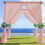 Πάνελ κουρτίνας από διαφανές σιφόν Dusty Rose 1,6 x 4,6 μέτρα 1