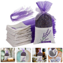 Empty Lavender Sachet Bags Purple 7x16.5cm (20 or 100 pcs)