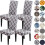 Huse de scaun elastice gri, set de 4, lavabile 1