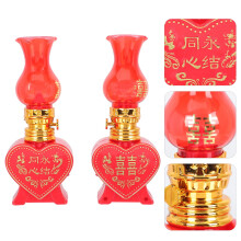 Bougie LED rouge en forme de cœur, lot de 2