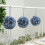 Μπάλες φιλιού σε σχήμα Dusty Blue Silk Rose (7 ίντσες, 2 τεμάχια) 4