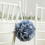 Μπάλες φιλιού σε σχήμα Dusty Blue Silk Rose (7 ίντσες, 2 τεμάχια) 5