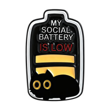 Expressive Cartoon Cats Enamel Pin for Sharing-QHXZ5340