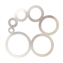 Round Corner Cutting Ruler for High Precisions Leather Cutting