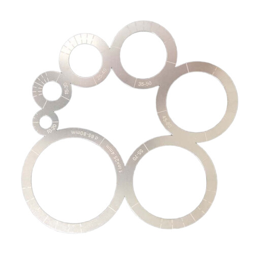 Round Corner Cutting Ruler for High Precisions Leather Cutting