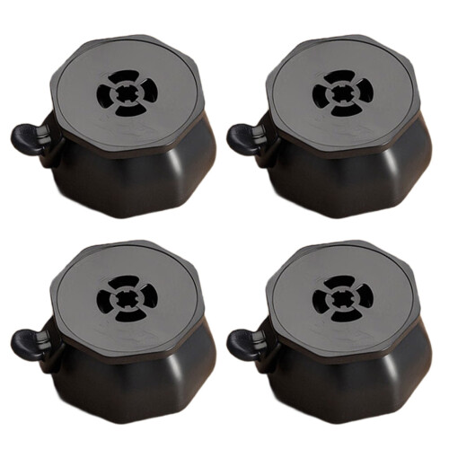 4Pcs Adhesive Casters Wheel Appliance Roller-black red wheel