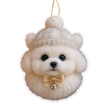 Multiple Use Pet Hanging Decoration Portables-Bichon Frize