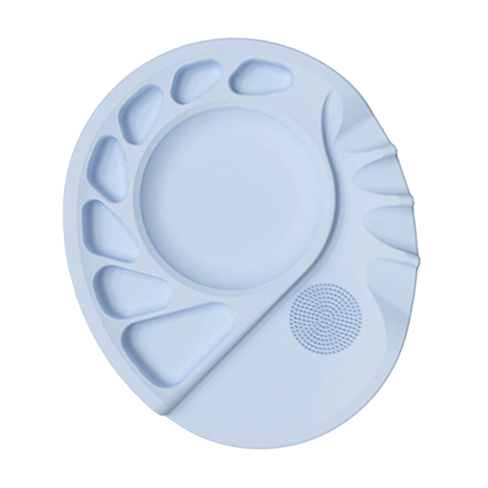 Blue Professional Silicone Makeup Artist Palette Tray For