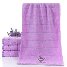 Baumwollhandtücher und Waschlappen mit Streifenstickerei,