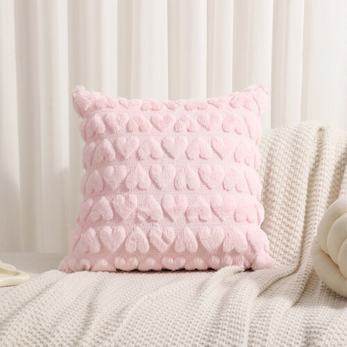 Coussin décoratif en forme de cœur 45x45cm Coton
