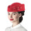 Chapeau bibi à fleurs pour femme, rouge 1