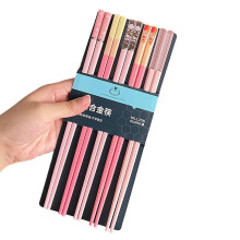 Ensemble de baguettes réutilisables en plastique Hariumiu – 5 paires