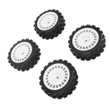 4 Stück 1/10 RC Rally Auto Reifen 72x26mm Pflaumenblüte